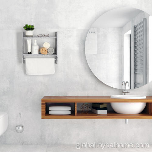 Shelf with Towel Bar Good Quality Wooden Shelf with Towel Bar Factory